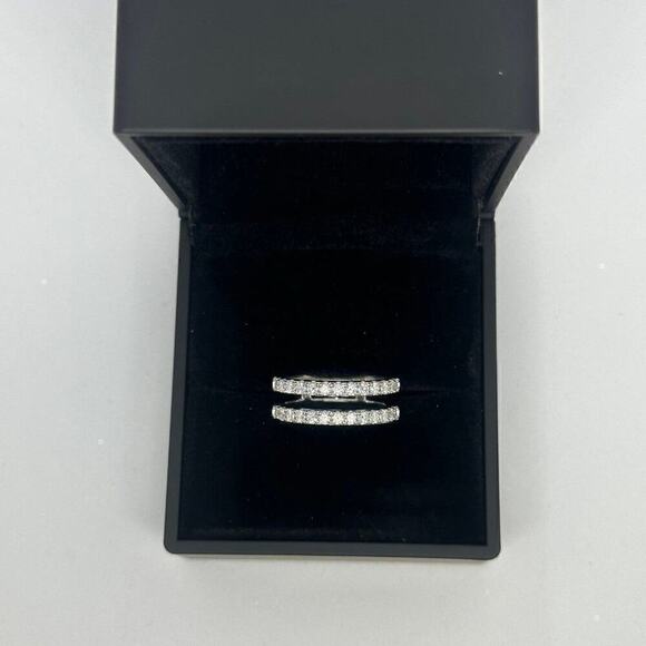 Moissanite Diamond Ring Enhancer Wedding Band GRA Certified Jewelry Size 7 - Picture 11 of 12